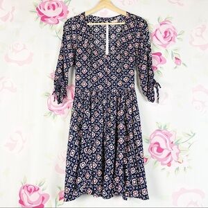 Hollister Geometric Aztec Ruched Dress M